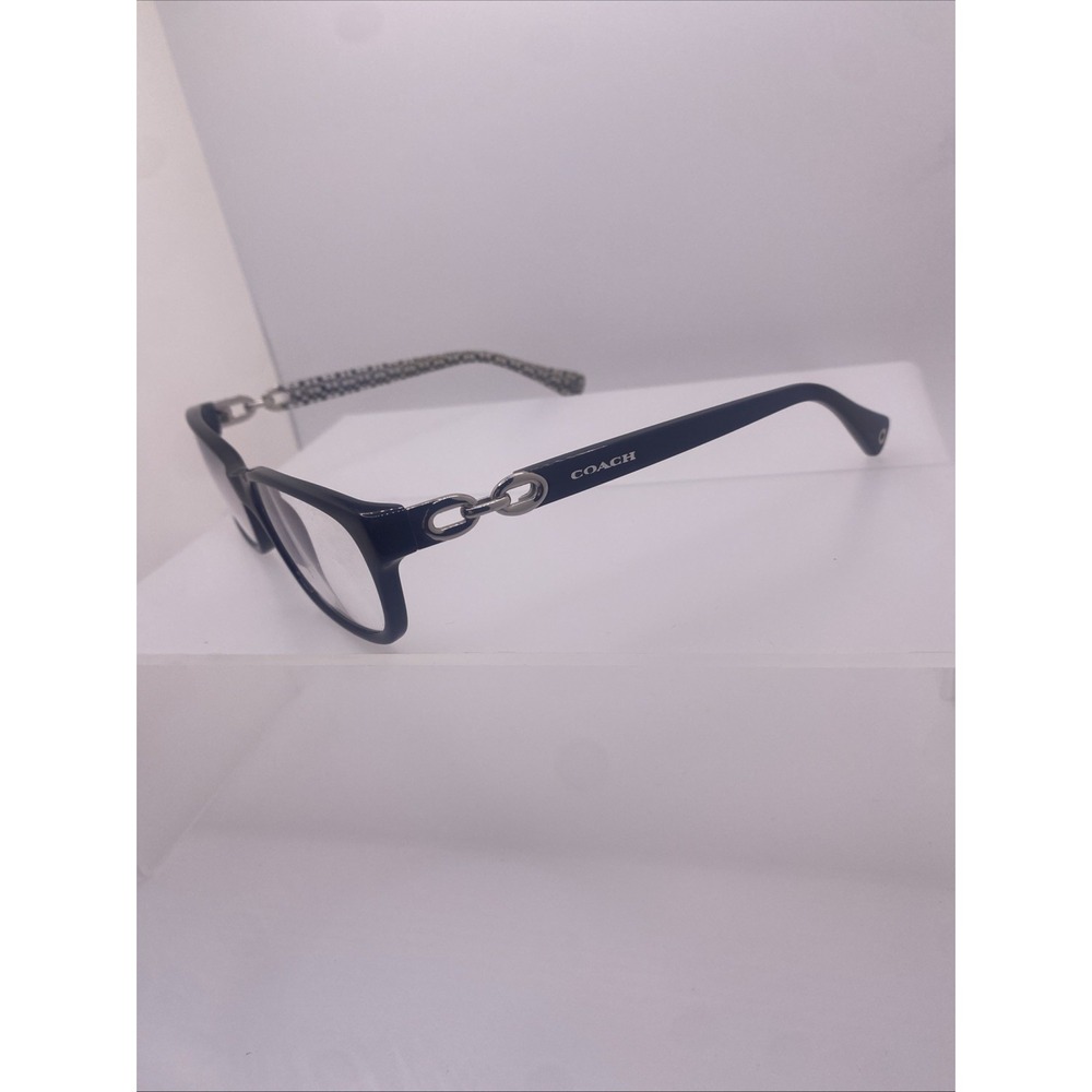 Coach Eyeglasses Women FRAMES ONLY HC 6052 Fannie 52-16-135 Black White 411 - Picture 5 of 16